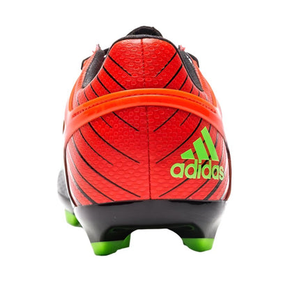 adidas Messi 15.1 FG/AG Multi-Ground Youth Soccer Cleats - Black/Solar Green/Solar Red