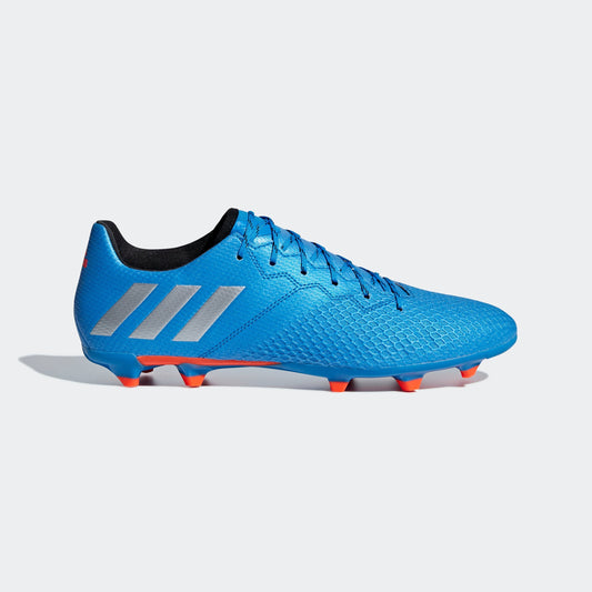 adidas Messi 16.3 FG Firm Ground Soccer Cleats - Shock Blue/Matte Silver/Black