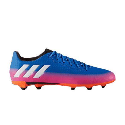 adidas Messi 16.3 FG/AG Multi-Ground Soccer Cleats - Blue Blast/White/Solar Orange