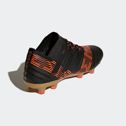 adidas Nemeziz 17.1 FG Firm Ground Soccer Cleats - Black/Solar Red