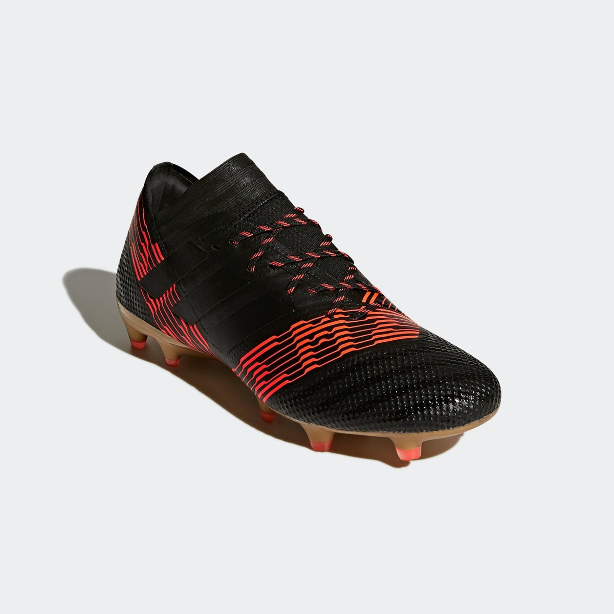 adidas Nemeziz 17.1 FG Firm Ground Soccer Cleats - Black/Solar Red
