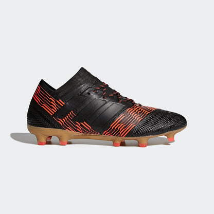 adidas Nemeziz 17.1 FG Firm Ground Soccer Cleats - Black/Solar Red