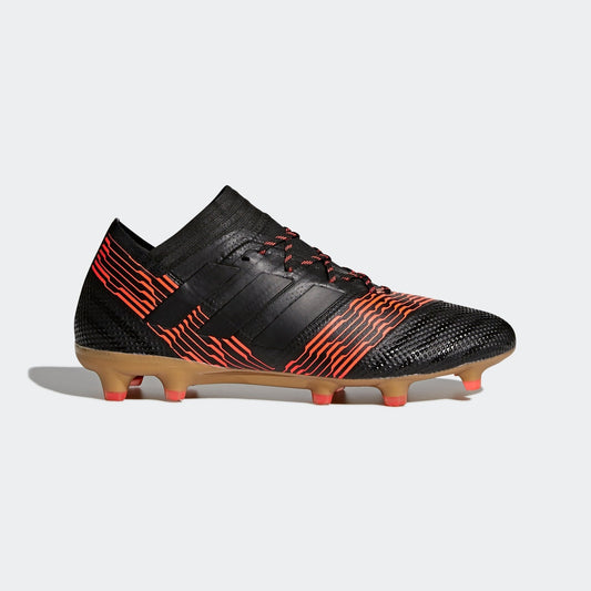 adidas Nemeziz 17.1 FG Firm Ground Soccer Cleats - Black/Solar Red