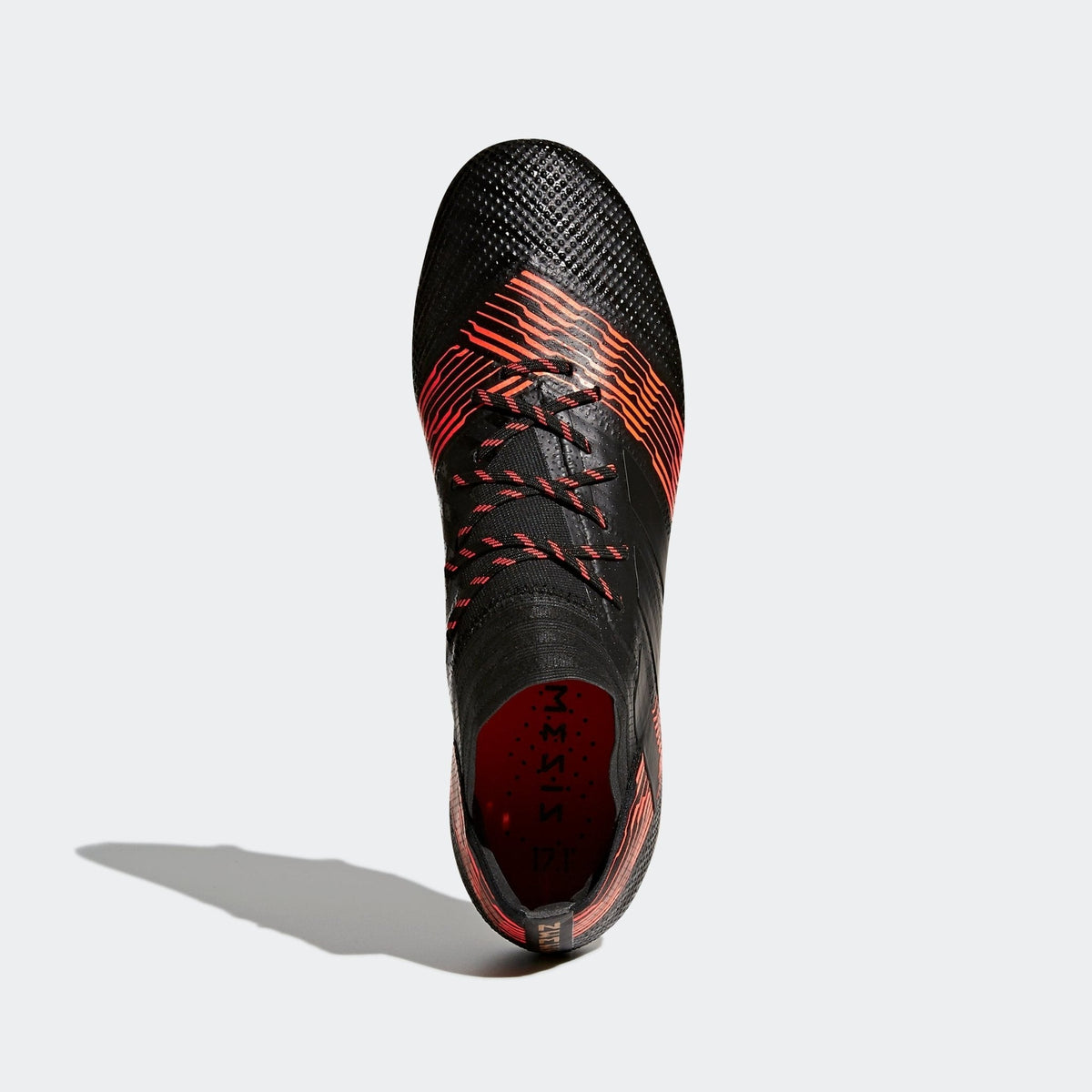 adidas Nemeziz 17.1 FG Firm Ground Soccer Cleats - Black/Solar Red