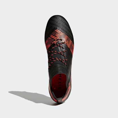 adidas Nemeziz 17.1 FG Firm Ground Soccer Cleats - Black/Solar Red