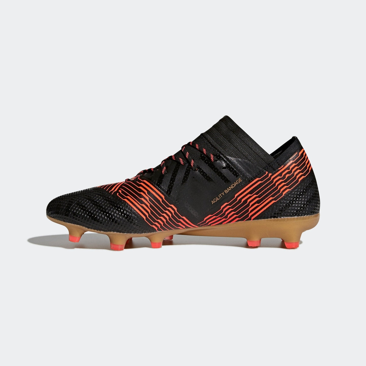 adidas Nemeziz 17.1 FG Firm Ground Soccer Cleats - Black/Solar Red
