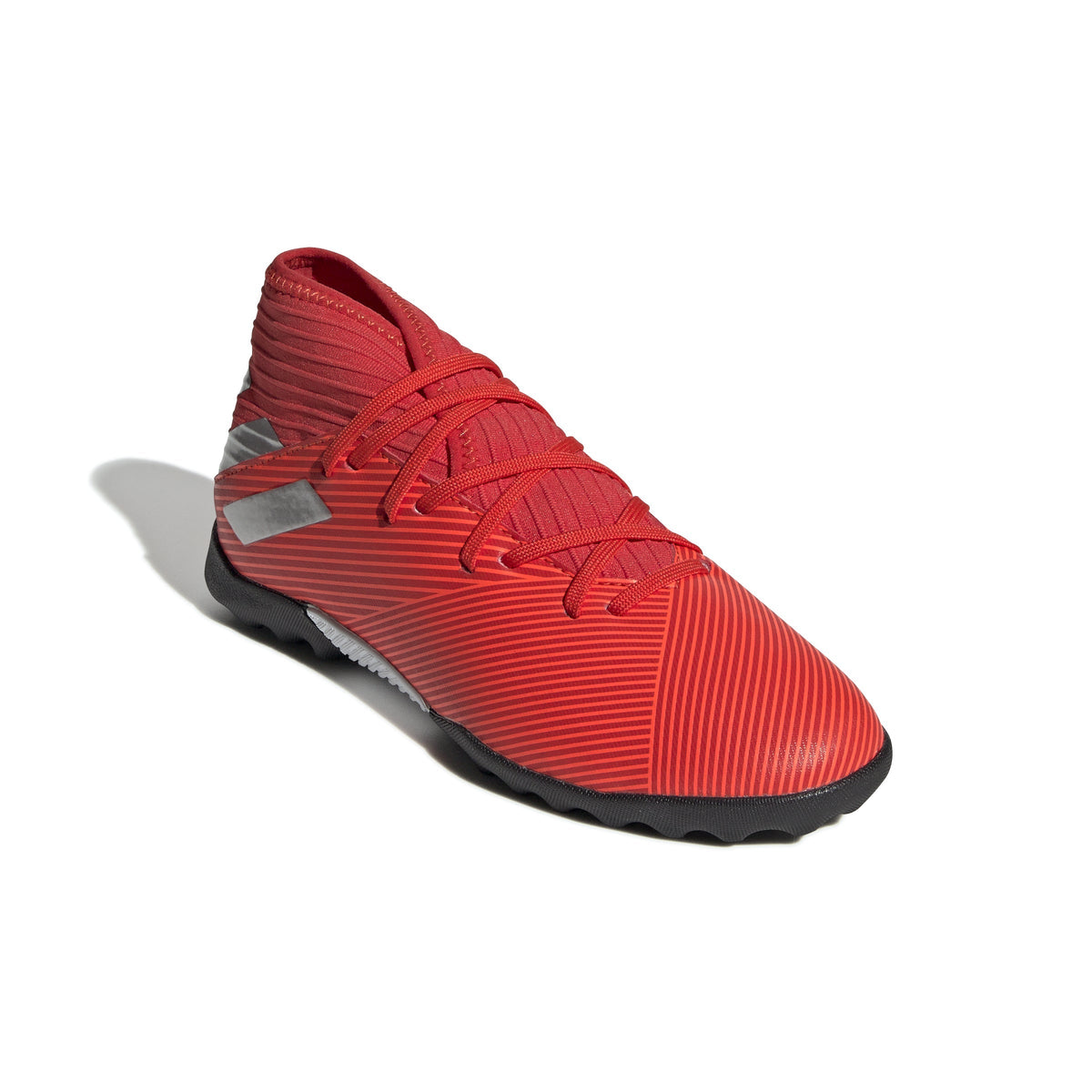 adidas Nemeziz 19.3 TF Turf Youth Soccer Cleats - Active Red/Silver Metallic/Solar Red