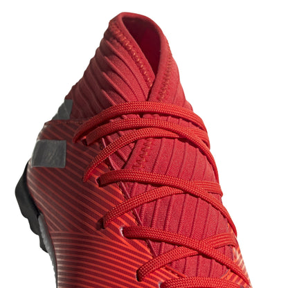 adidas Nemeziz 19.3 TF Turf Youth Soccer Cleats - Active Red/Silver Metallic/Solar Red