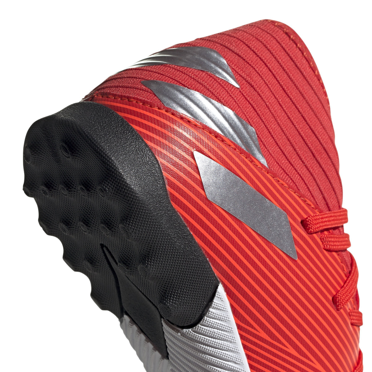 adidas Nemeziz 19.3 TF Turf Youth Soccer Cleats - Active Red/Silver Metallic/Solar Red