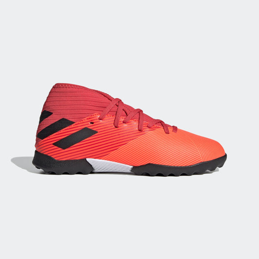 adidas Nemeziz 19.3 TF Turf Youth Soccer Cleats - Signal Coral/Black/Glory Red