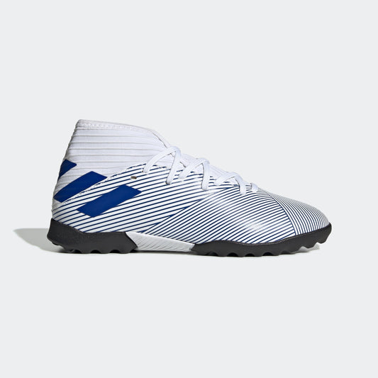 adidas Nemeziz 19.3 TF Turf Youth Soccer Cleats - White/Royal