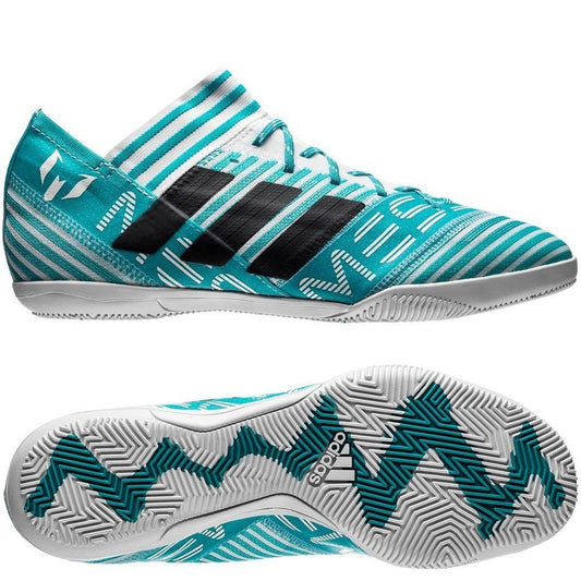adidas Nemeziz Messi Tango 17.3 IN Indoor Soccer Shoes - White/Legend Ink/Energy Blue