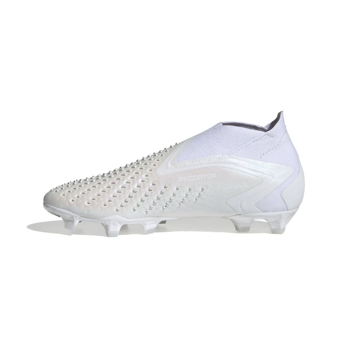 adidas Predator Accuracy+ FG Firm Ground Soccer Cleats - Cloud White/Cloud White