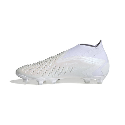 adidas Predator Accuracy+ FG Firm Ground Soccer Cleats - Cloud White/Cloud White