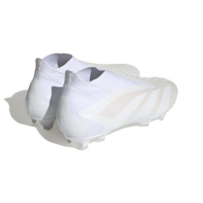 adidas Predator Accuracy+ FG Firm Ground Soccer Cleats - Cloud White/Cloud White