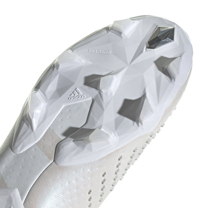 adidas Predator Accuracy+ FG Firm Ground Soccer Cleats - Cloud White/Cloud White