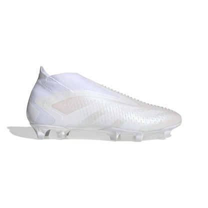 adidas Predator Accuracy+ FG Firm Ground Soccer Cleats - Cloud White/Cloud White