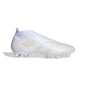 adidas Predator Accuracy+ FG Firm Ground Soccer Cleats - Cloud White/Cloud White