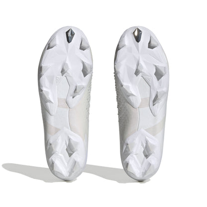 adidas Predator Accuracy+ FG Firm Ground Soccer Cleats - Cloud White/Cloud White