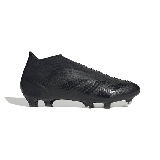 adidas Predator Accuracy+ FG Firm Ground Soccer Cleats - Black/Black