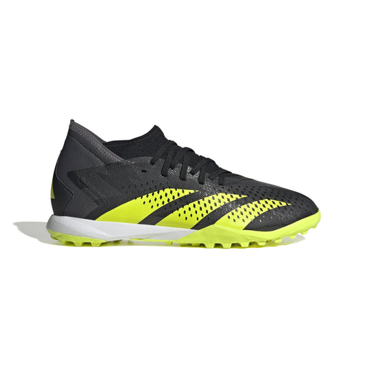 adidas Predator Accuracy Injection.3 TF Turf Soccer Cleats - Black/Solar Yellow/Grey Five