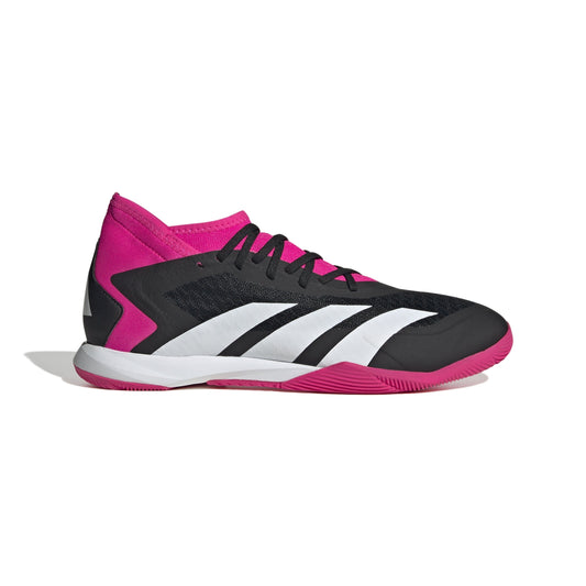 adidas Predator Accuracy.3 IN Indoor Soccer Shoes- Black/White/Shock Pink