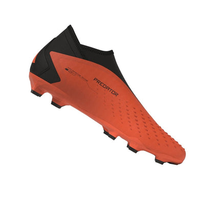 adidas Predator Accuracy.3 Laceless FG Firm Ground Soccer Cleats - Solar Orange/Black/Black