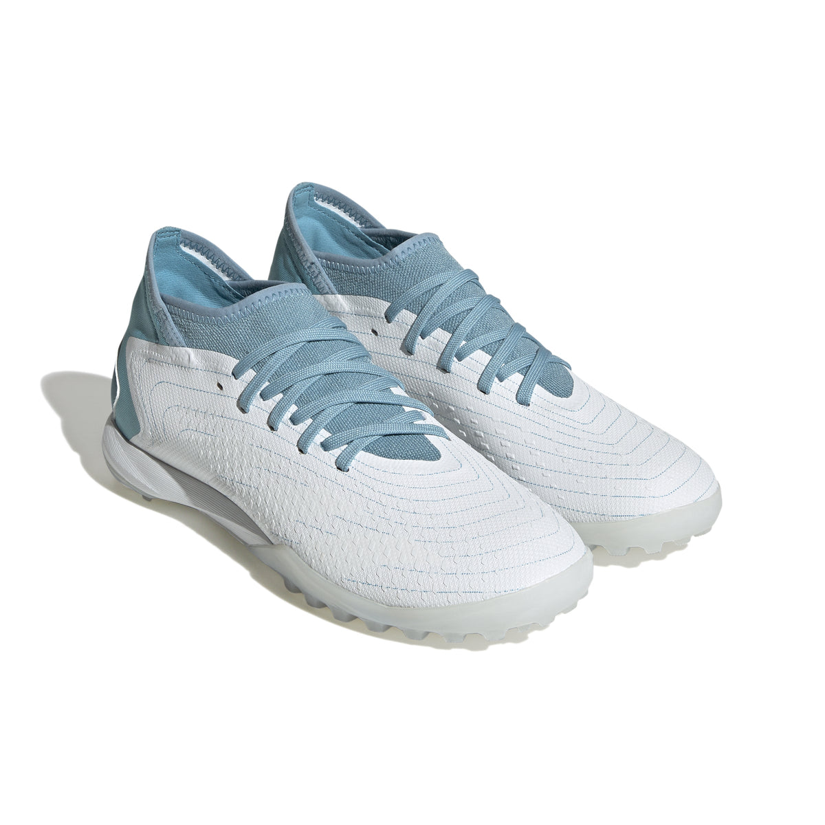 adidas Predator Accuracy.3 TF Turf Shoes White/Grey/Blue
