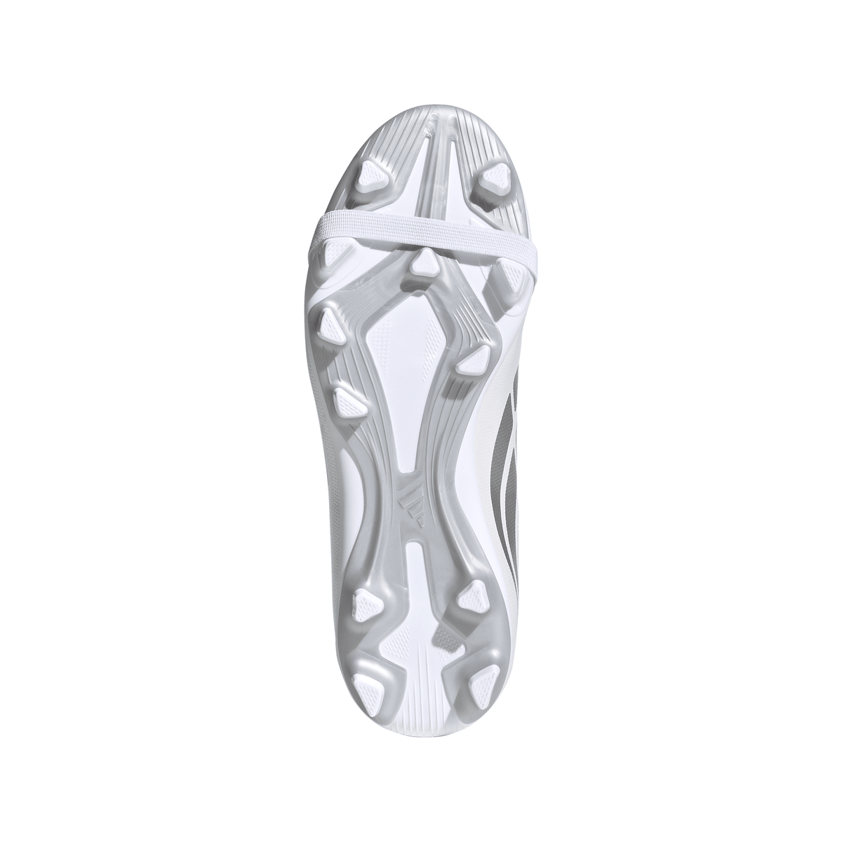 adidas Predator Club Fold-Over Tongue Elastic Laces Firm Ground/Multi Ground Youth Soccer Cleats - White
