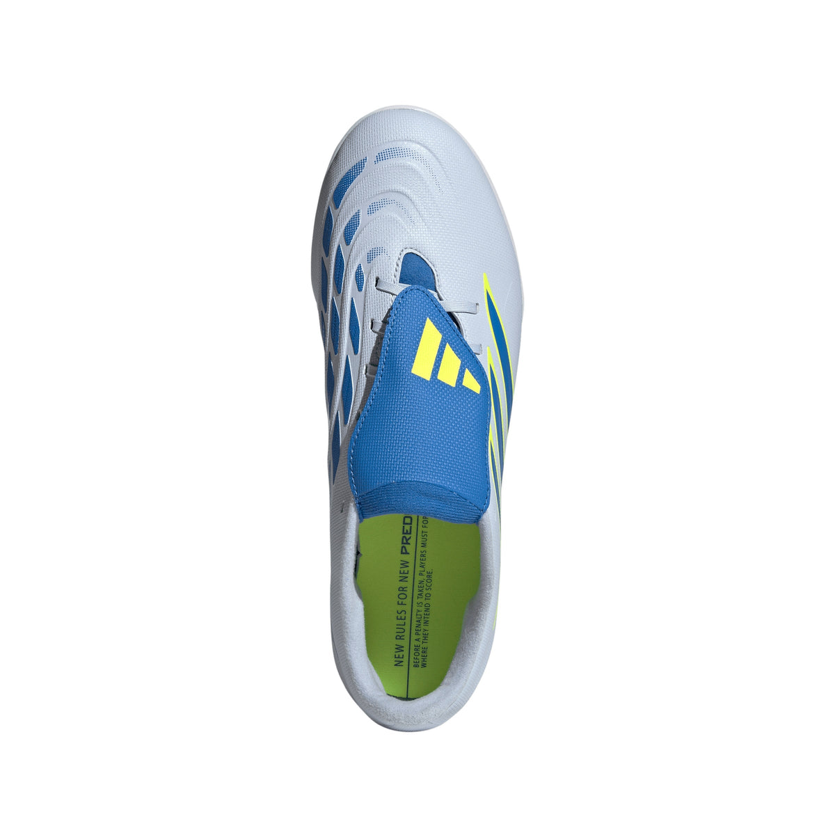 adidas Predator Club Fold-Over Tongue TF Turf Men's Soccer Cleats - Sky/Blue/Yellow