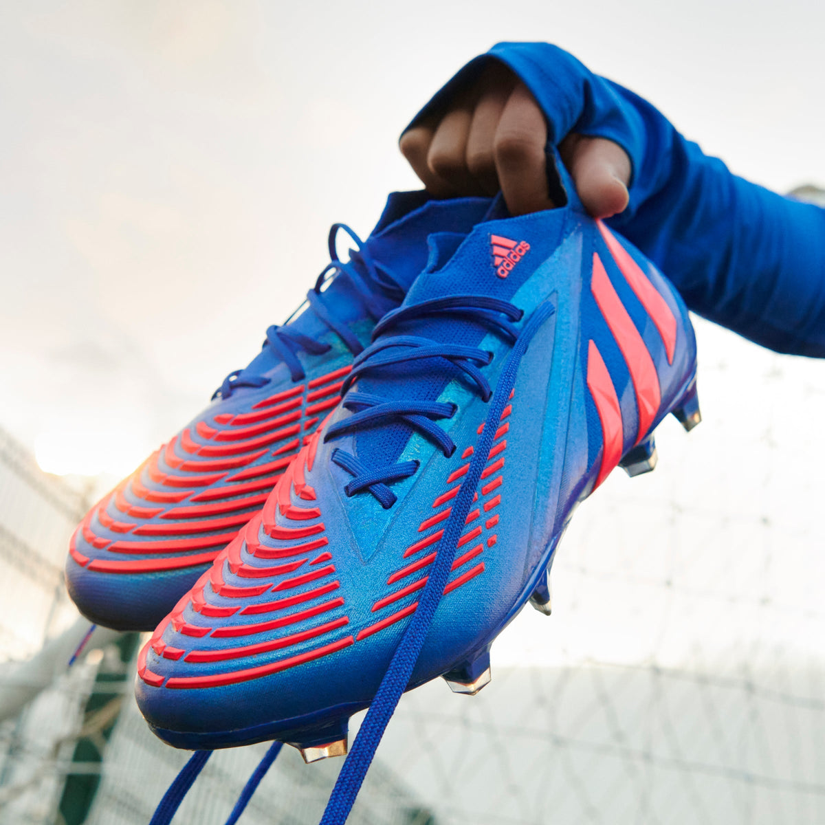 adidas Predator Edge.1 FG Firm Ground Boots Hi-Res Blue/Turbo/Hi-Res Blue