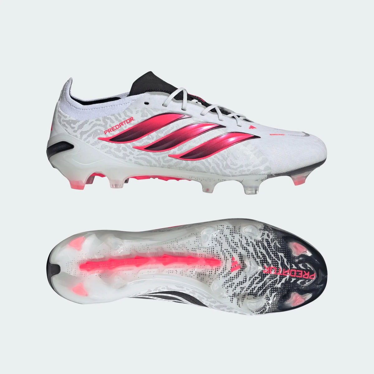 adidas Predator Elite Firm Ground Men's Soccer Cleats - White/Solar Turbo/Black