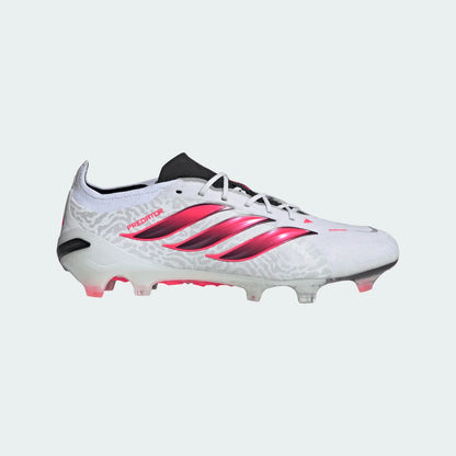adidas Predator Elite Firm Ground Men's Soccer Cleats - White/Solar Turbo/Black