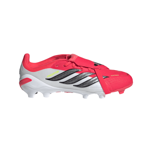 adidas Predator Elite Fold-Over Tongue FG Firm Ground Youth Soccer Cleats - Red/Black/White