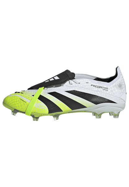 adidas Predator Elite Fold-Over Tongue Youth Firm Ground Soccer Cleats -White/Black