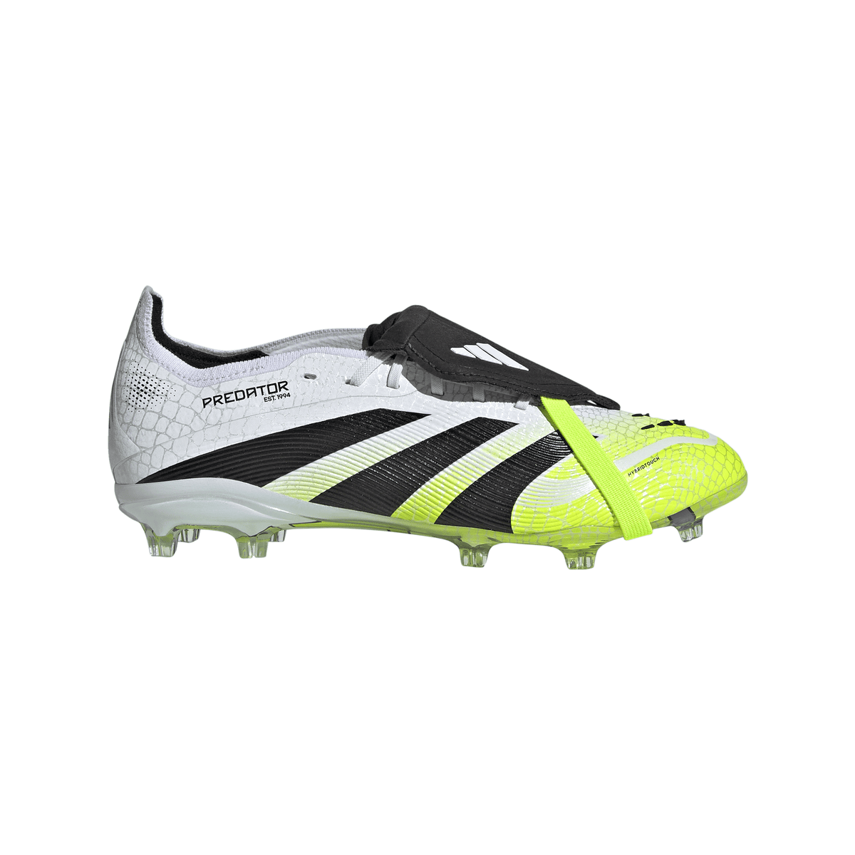 adidas Predator Elite Fold-Over Tongue Youth Firm Ground Soccer Cleats -White/Black