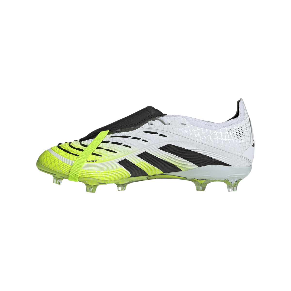 adidas Predator Elite Fold-Over Tongue Youth Firm Ground Soccer Cleats -White/Black