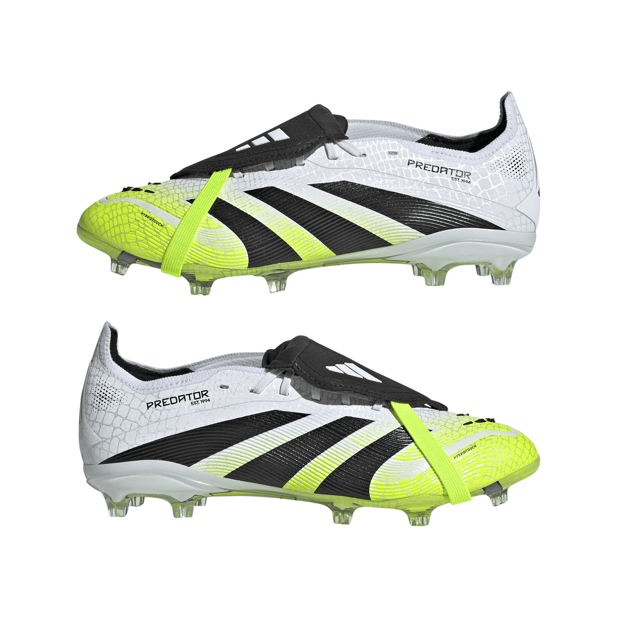 adidas Predator Elite Fold-Over Tongue Youth Firm Ground Soccer Cleats -White/Black