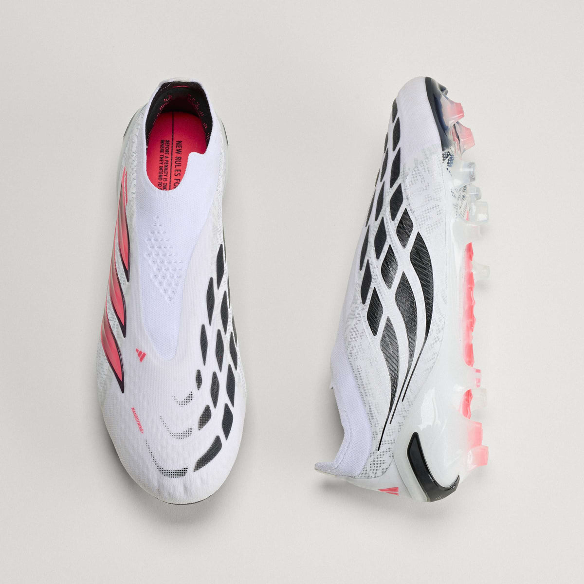 adidas Predator Elite Laceless Firm Ground Men's Soccer Cleats - White/SolarTurbo/Black