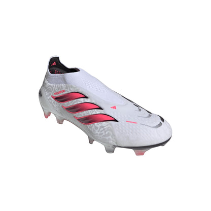 adidas Predator Elite Laceless Firm Ground Men's Soccer Cleats - White/SolarTurbo/Black