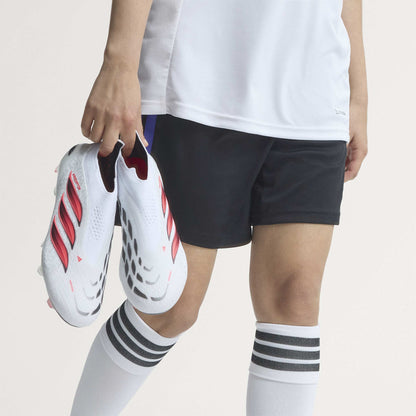 adidas Predator Elite Laceless Firm Ground Men's Soccer Cleats - White/SolarTurbo/Black