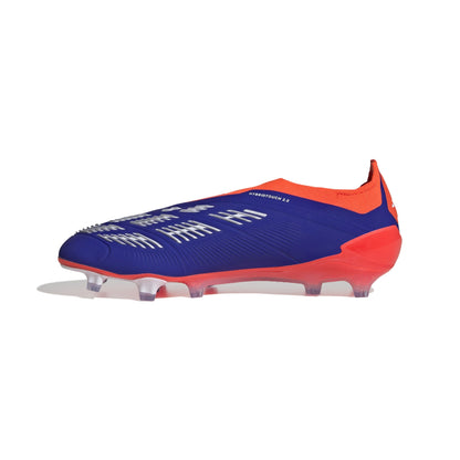 adidas Predator Elite Laceless FG Laceless Firm Ground Soccer Cleats - Lucid Blue/White/Solar Red