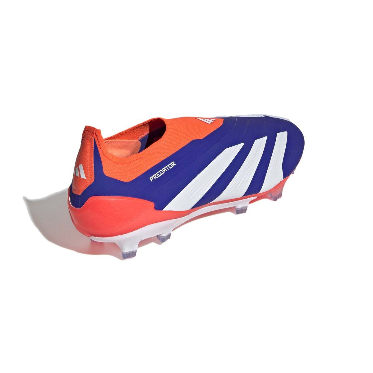 adidas Predator Elite Laceless FG Laceless Firm Ground Soccer Cleats - Lucid Blue/White/Solar Red