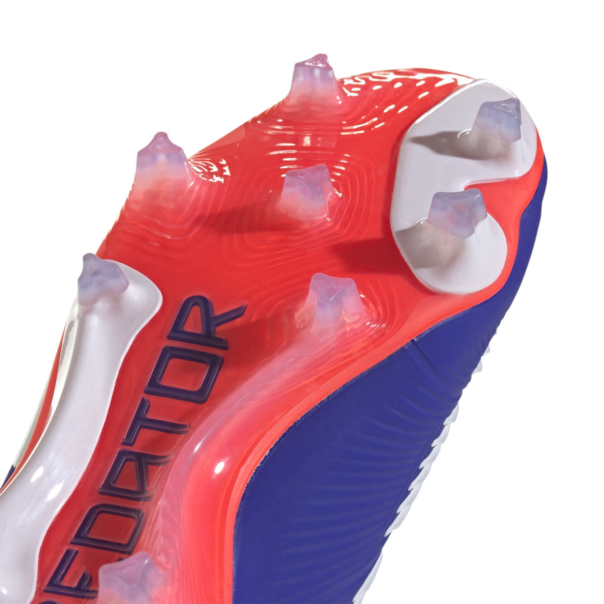 adidas Predator Elite Laceless FG Laceless Firm Ground Soccer Cleats - Lucid Blue/White/Solar Red