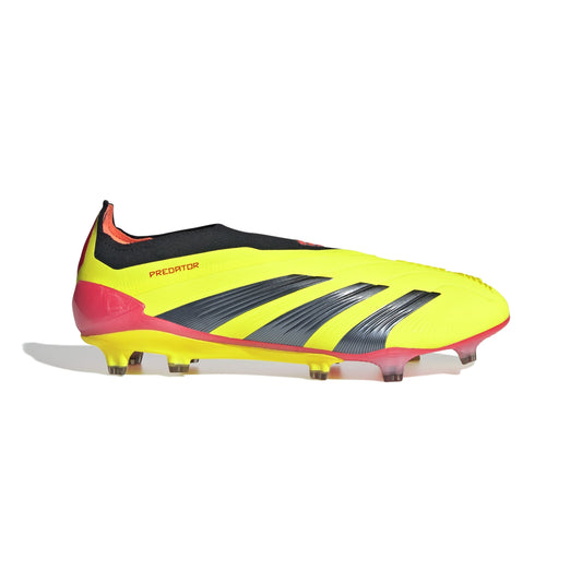 adidas Predator Elite Laceless FG Laceless Firm Ground Soccer Cleats - Solar Yellow/Black/Solar Red