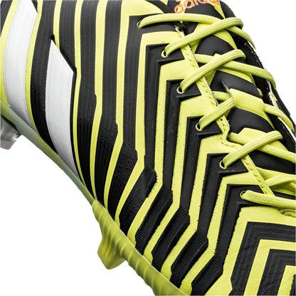 adidas Predator Instinct FG Firm Ground Soccer Cleats - Flash Yellow/White/Dark Grey