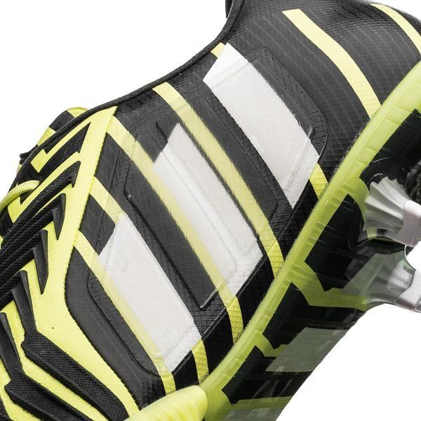 adidas Predator Instinct FG Firm Ground Soccer Cleats - Flash Yellow/White/Dark Grey
