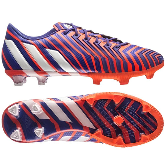 adidas Predator Instinct FG Firm Ground Soccer Cleats - Solar Red/White/Night Flash
