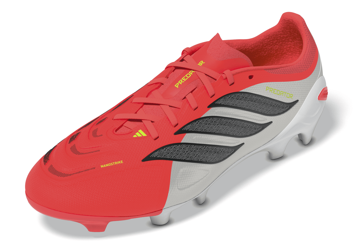 adidas Predator League FG Firm Ground Men's Soccer Cleats - Red/Black/White