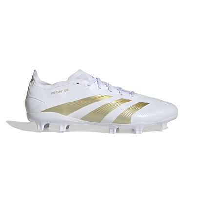 adidas Predator League FG Firm Ground Soccer Cleats - White/Gold
